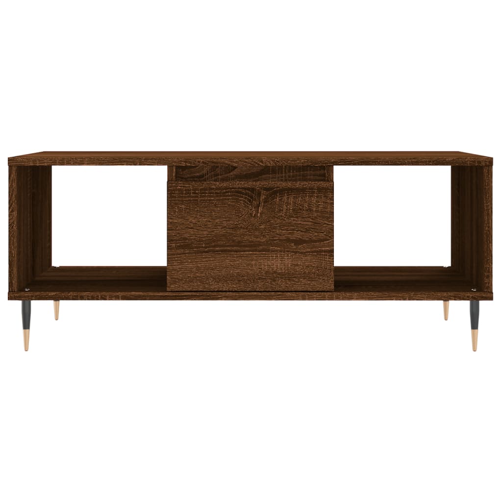 Stolić za kavu smeđa boja hrasta 90x50x36,5cm konstruirano drvo
