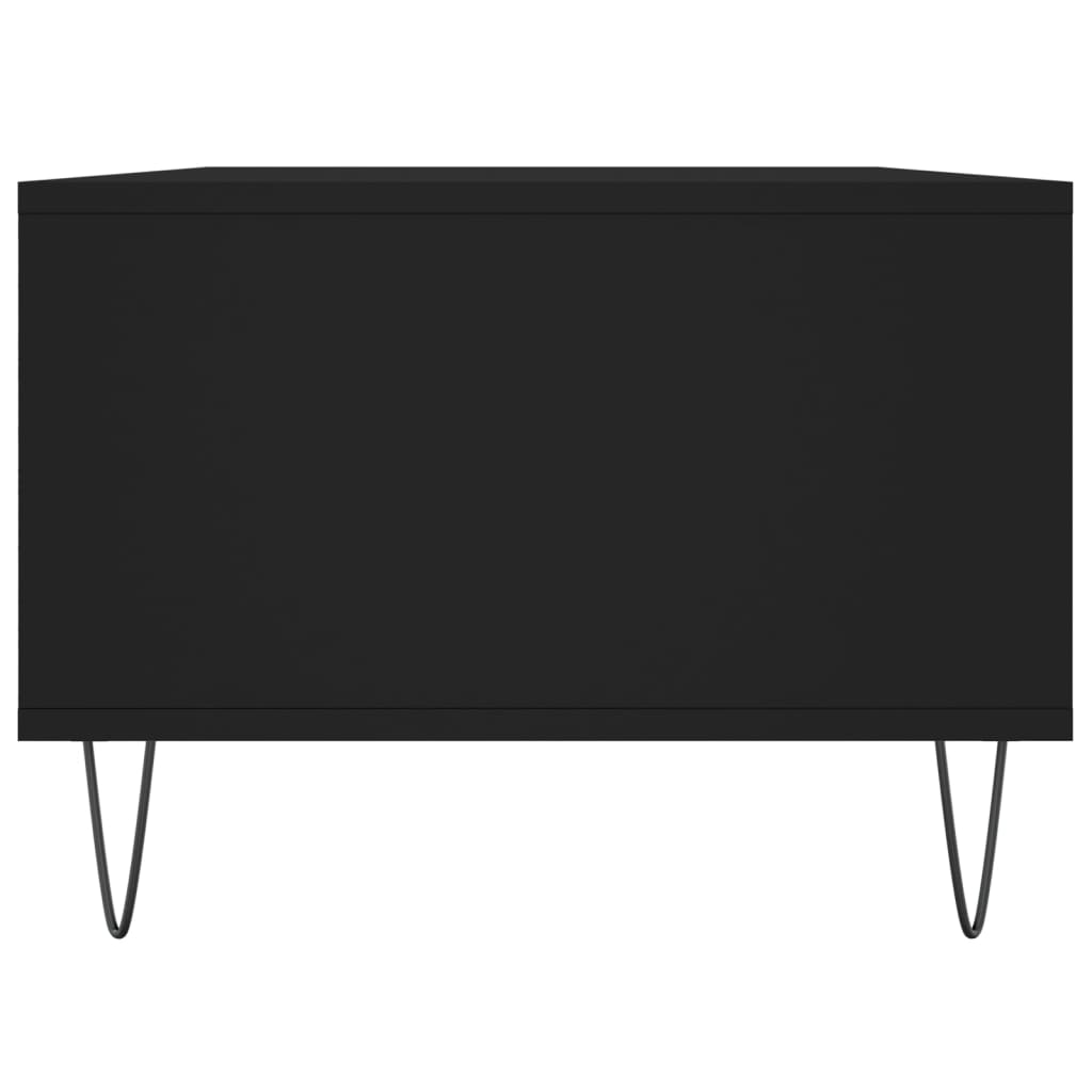 Stolić za kavu crni 90 x 50 x 36,5 cm od konstruiranog drva