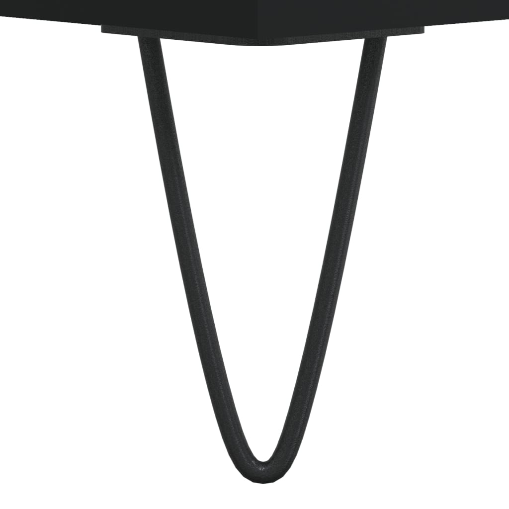 Stolić za kavu crni 90 x 50 x 36,5 cm od konstruiranog drva