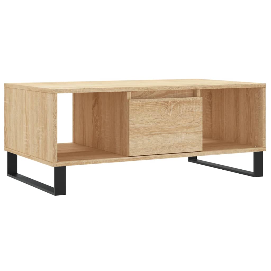 Stolić za kavu boja hrasta 90x50x36,5 cm konstruirano drvo