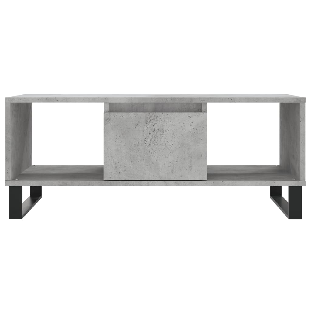 Stolić za kavu boja betona 90x50x36,5 cm konstruirano drvo