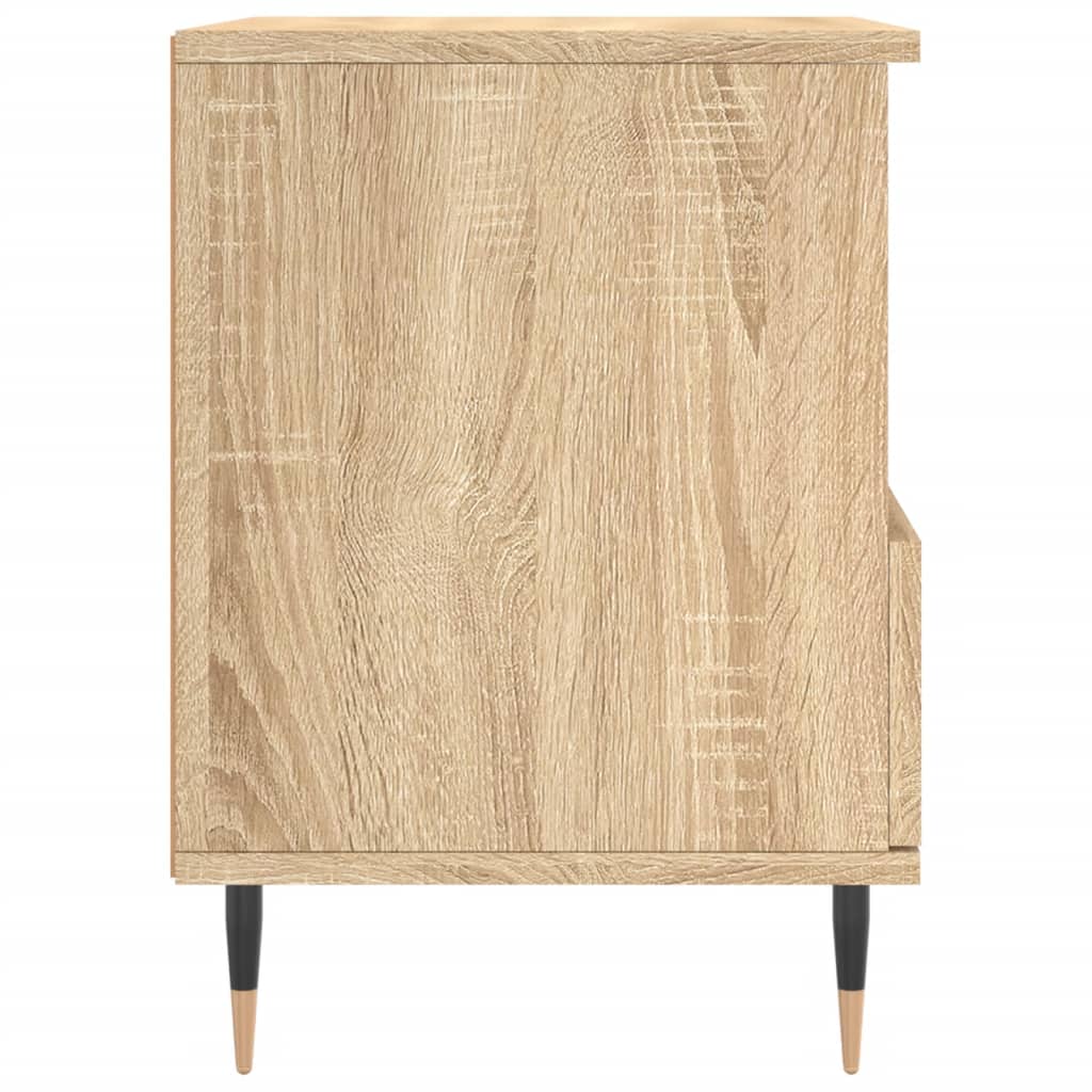 Noćni ormarići 2 kom boja hrasta 40x35x50 cm konstruirano drvo