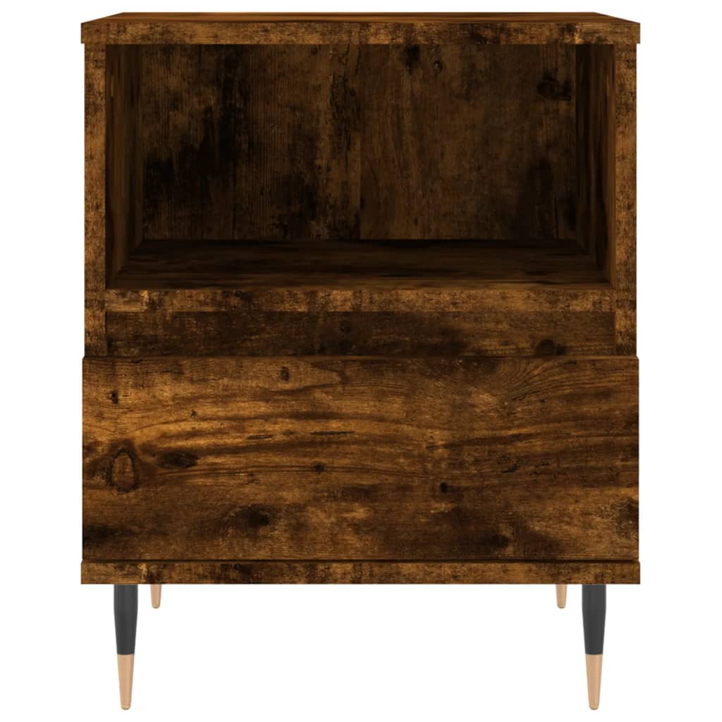 Noćni ormarići 2 kom boja hrasta 40x35x50 cm konstruirano drvo