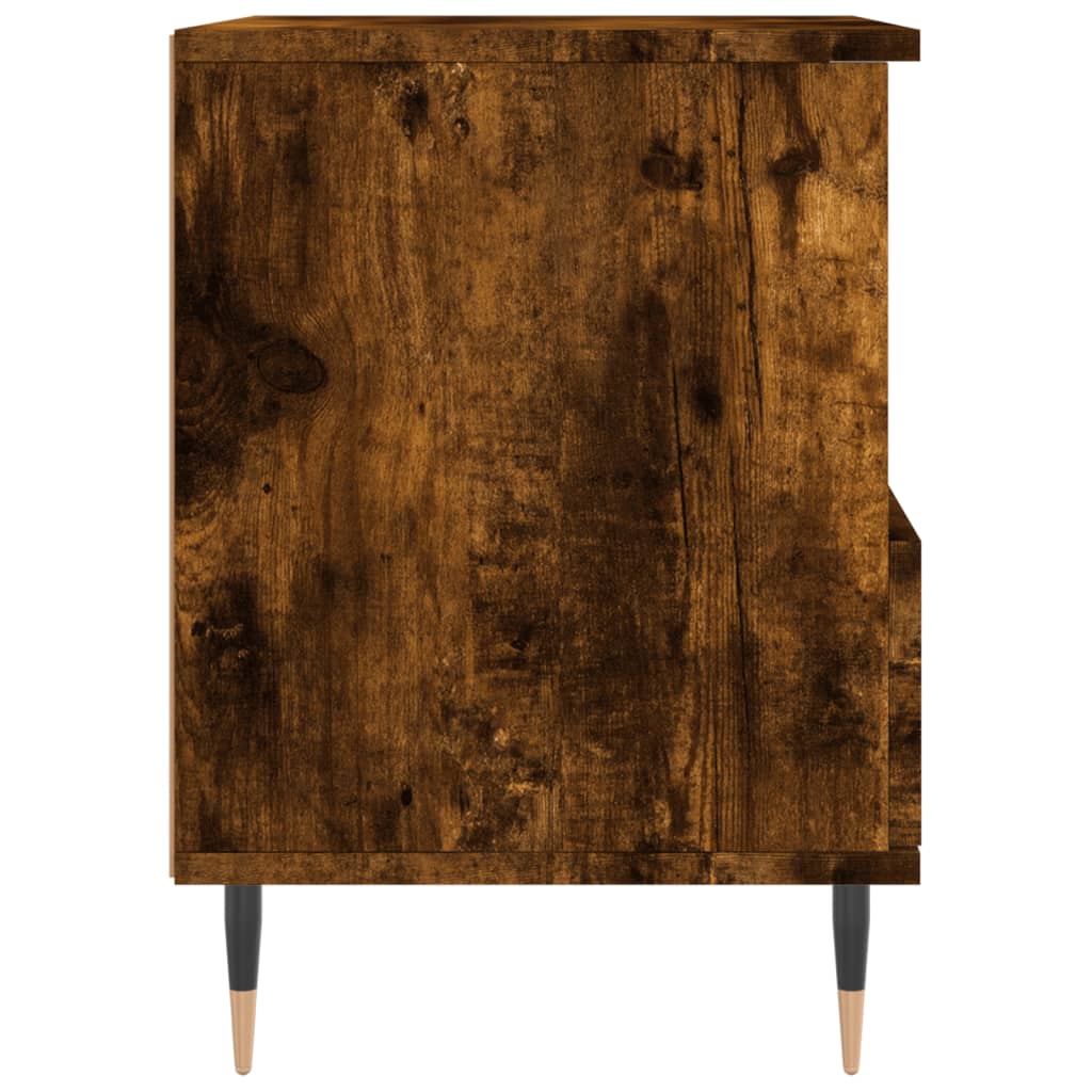 Noćni ormarići 2 kom boja hrasta 40x35x50 cm konstruirano drvo