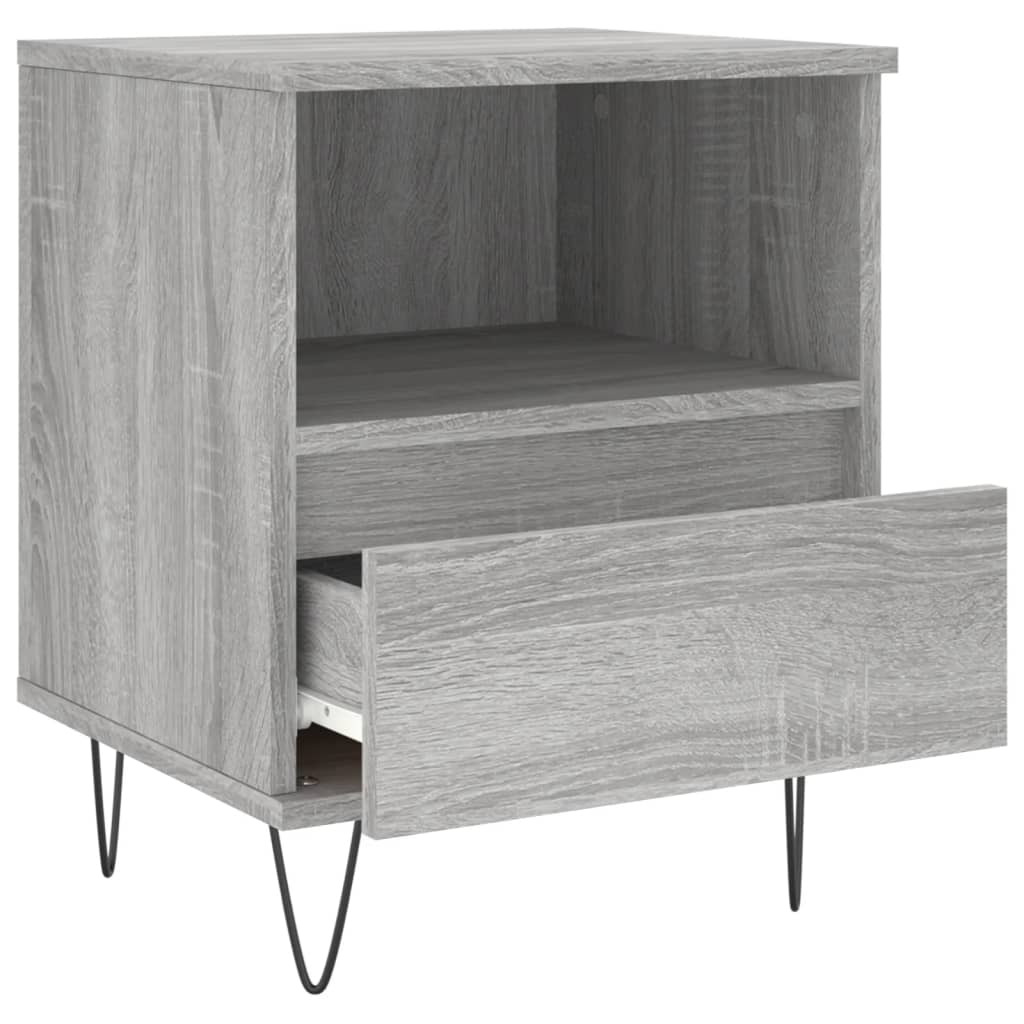 Noćni ormarići 2 kom boja hrasta 40x35x50 cm konstruirano drvo