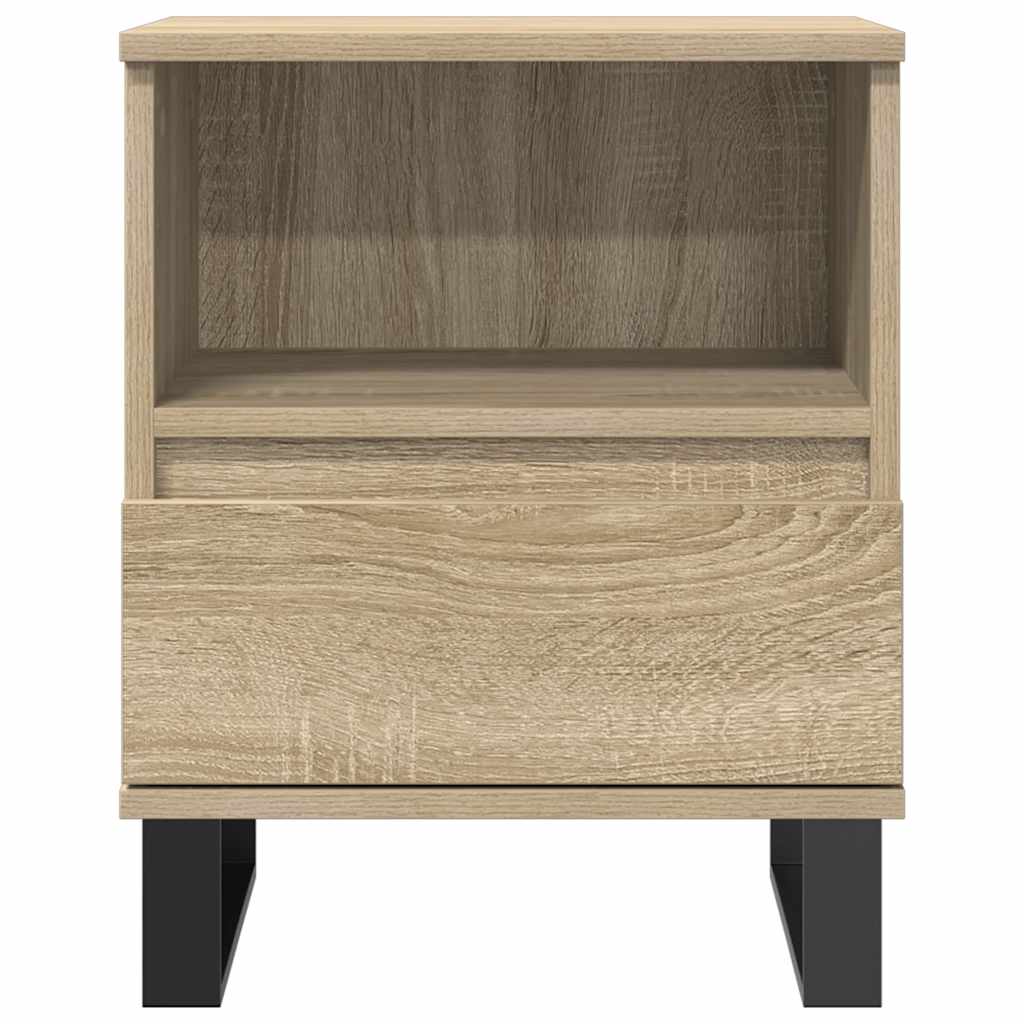 Noćni ormarići 2 kom boja hrasta 40x35x50 cm konstruirano drvo