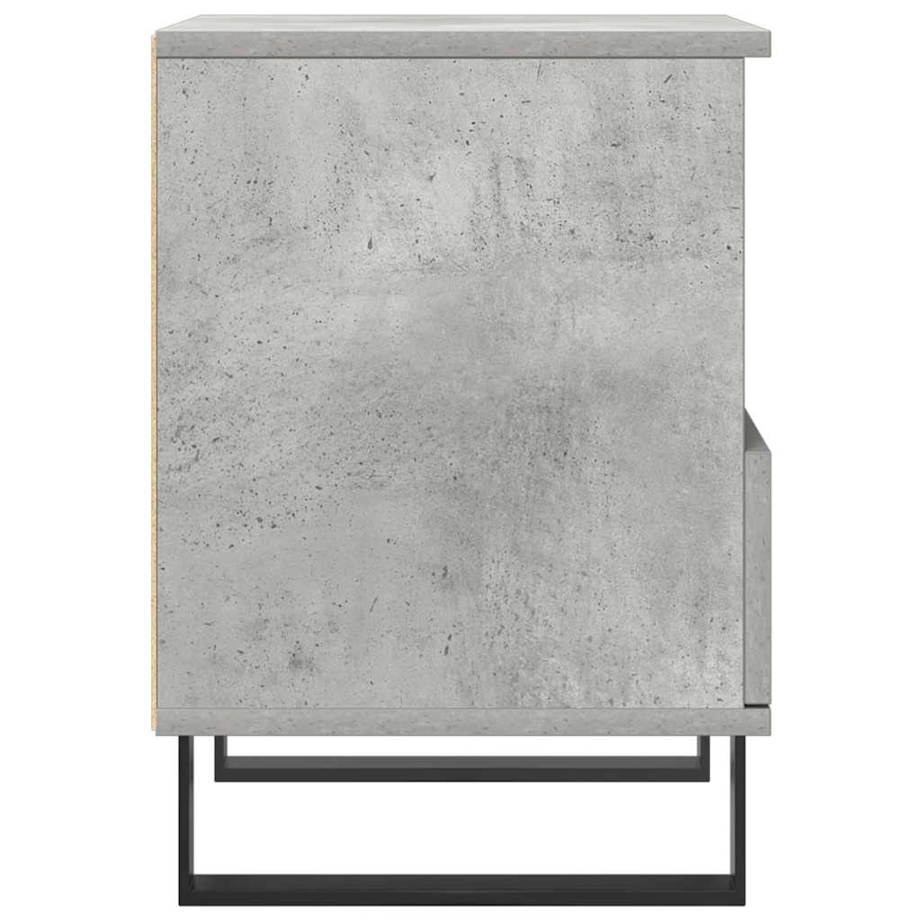 Noćni ormarići 2 kom boja betona 40x35x50 cm konstruirano drvo