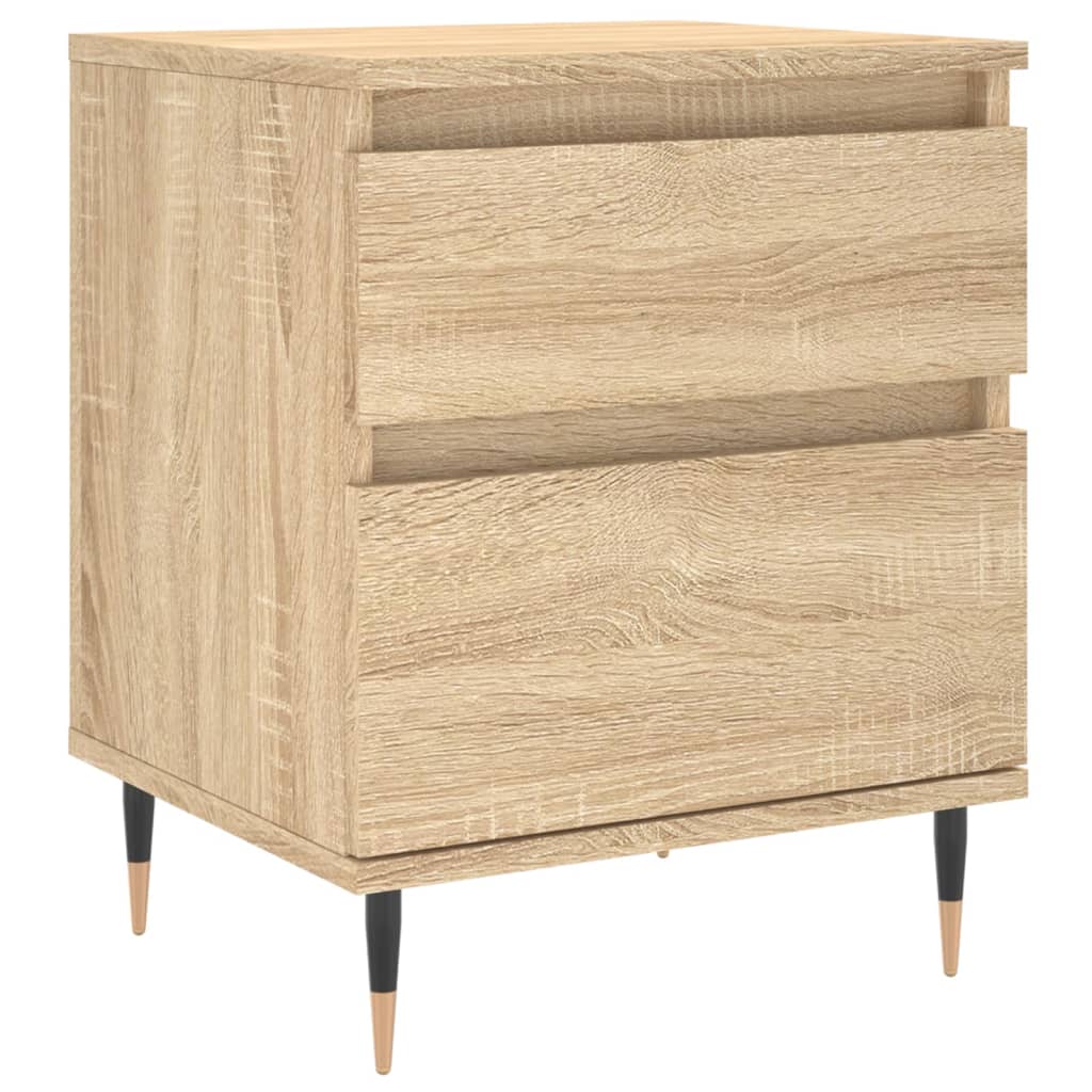 Noćni ormarići 2 kom boja hrasta 40x35x50 cm konstruirano drvo