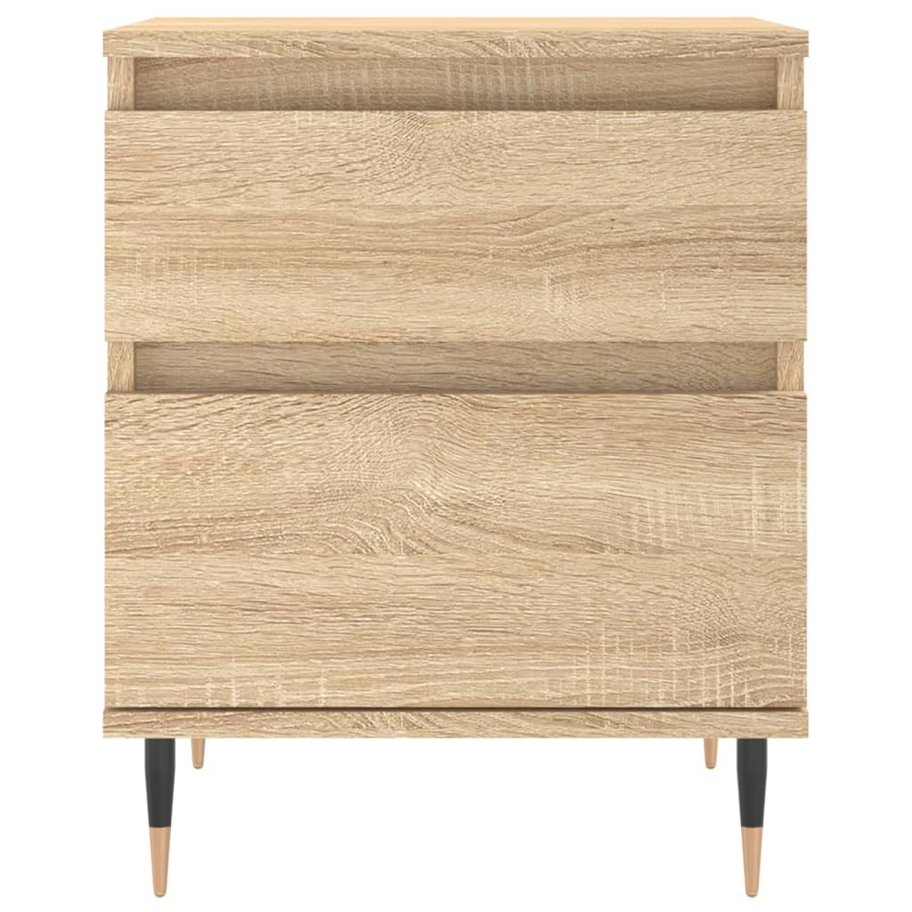Noćni ormarići 2 kom boja hrasta 40x35x50 cm konstruirano drvo