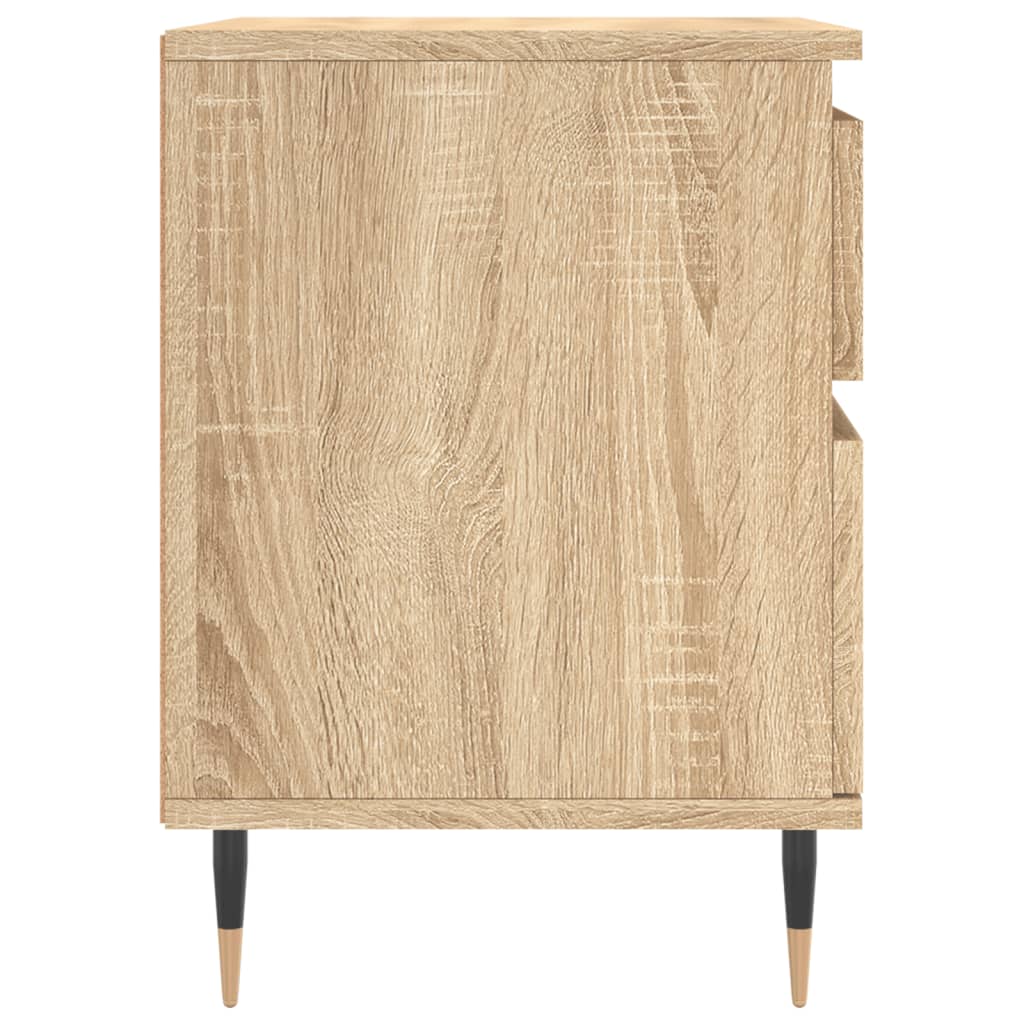 Noćni ormarići 2 kom boja hrasta 40x35x50 cm konstruirano drvo