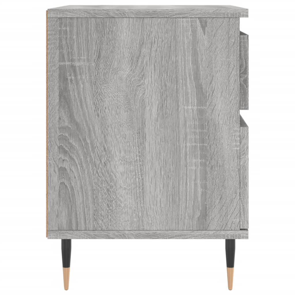 Noćni ormarići 2 kom boja hrasta 40x35x50 cm konstruirano drvo