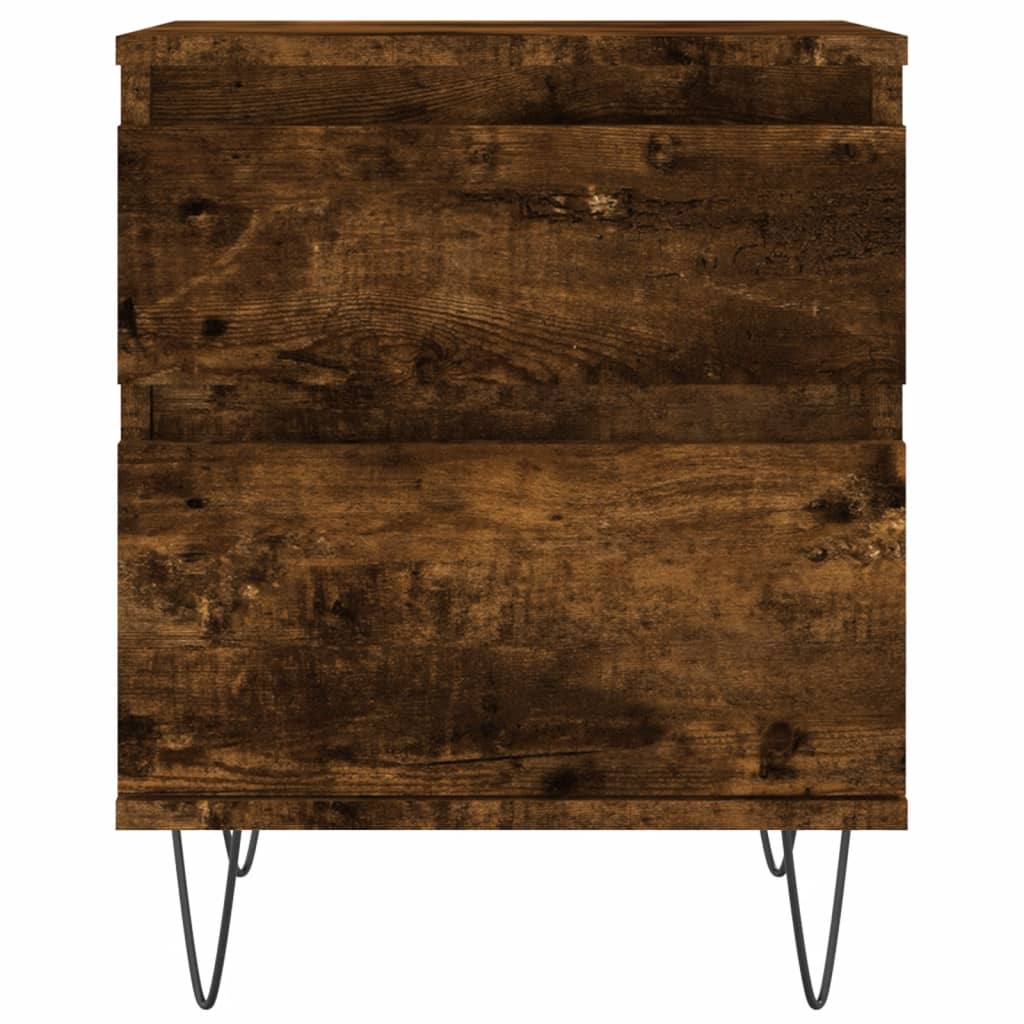 Noćni ormarići 2 kom boja hrasta 40x35x50 cm konstruirano drvo