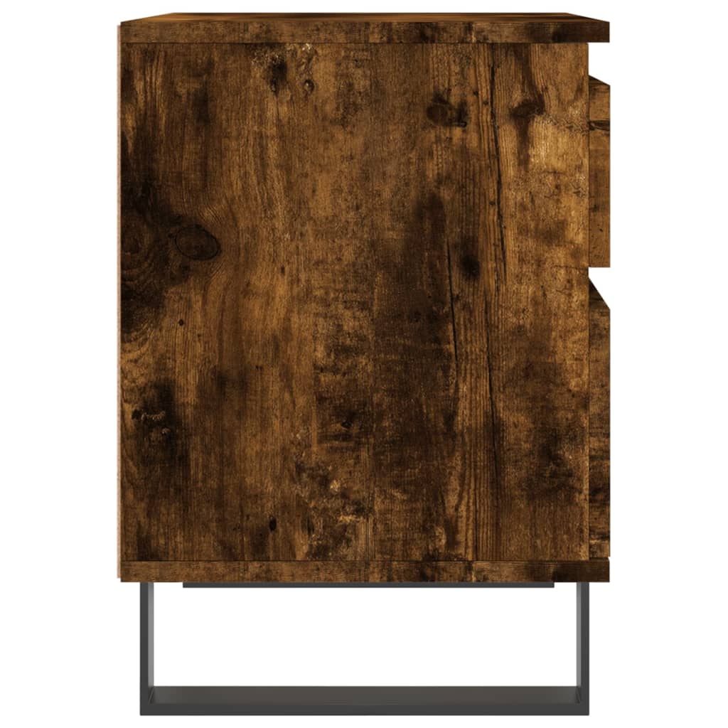 Noćni ormarići 2 kom boja hrasta 40x35x50 cm konstruirano drvo