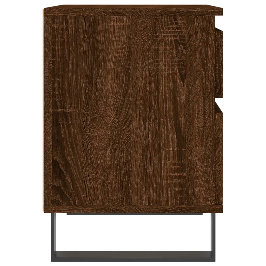 Noćni ormarići 2 kom boja hrasta 40x35x50 cm konstruirano drvo