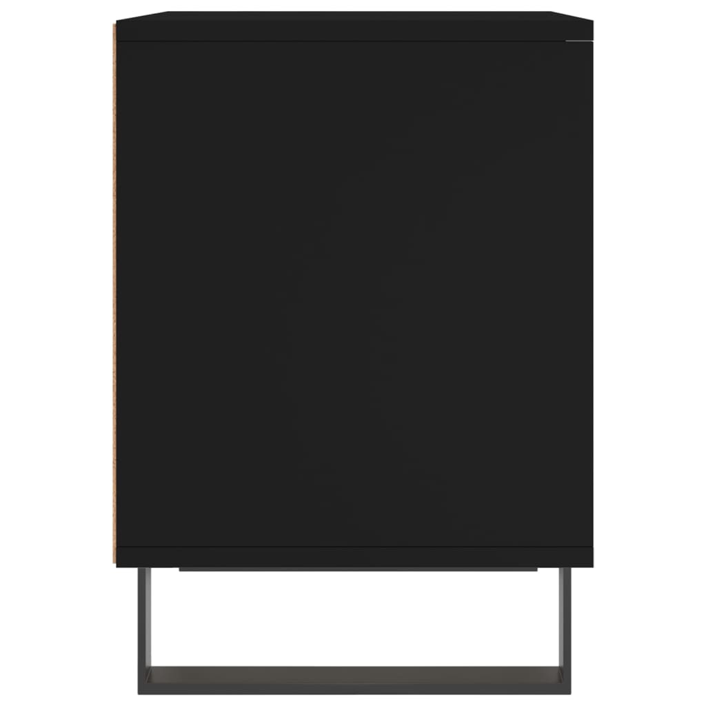 Noćni ormarići 2 kom crni 40x35x50 cm od konstruiranog drva