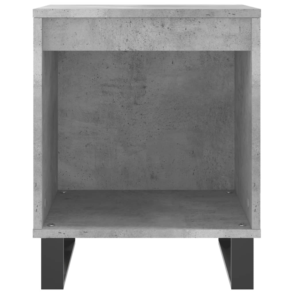 Noćni ormarići 2 kom boja betona 40x35x50 cm konstruirano drvo