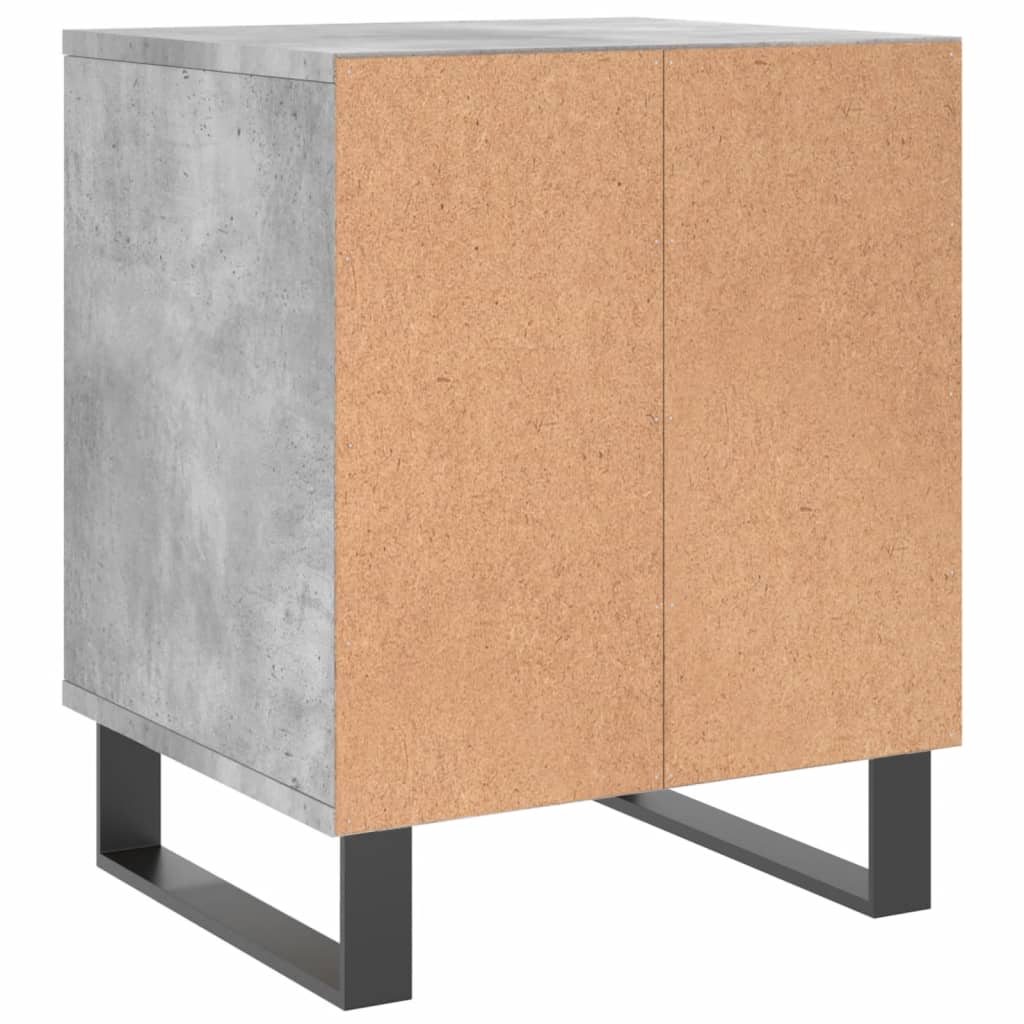 Noćni ormarići 2 kom boja betona 40x35x50 cm konstruirano drvo