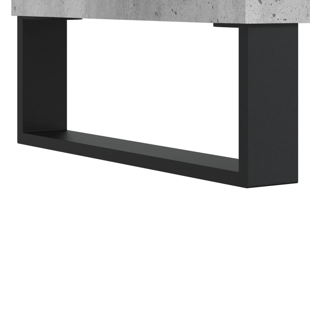 Noćni ormarići 2 kom boja betona 40x35x50 cm konstruirano drvo