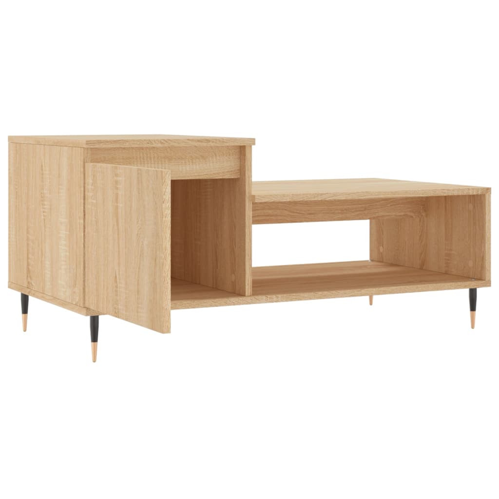 Stolić za kavu boja hrasta 100 x 50 x 45 cm konstruirano drvo