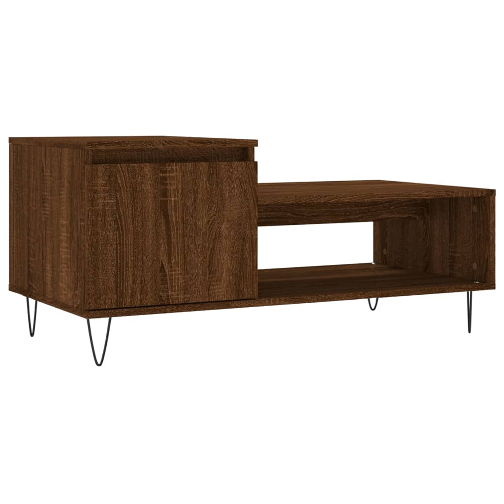 Stolić za kavu boja hrasta 100 x 50 x 45 cm konstruirano drvo