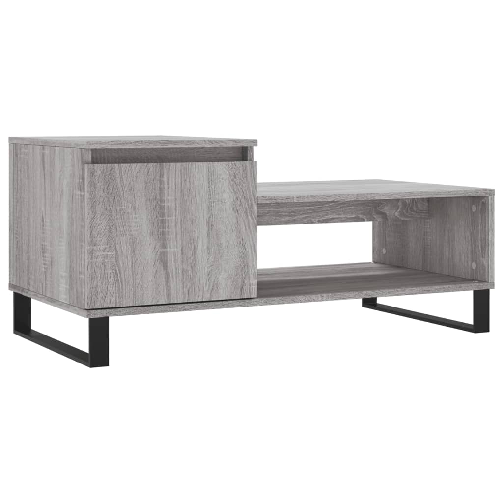 Stolić za kavu boja sivog hrasta 100x50x45 cm konstruirano drvo