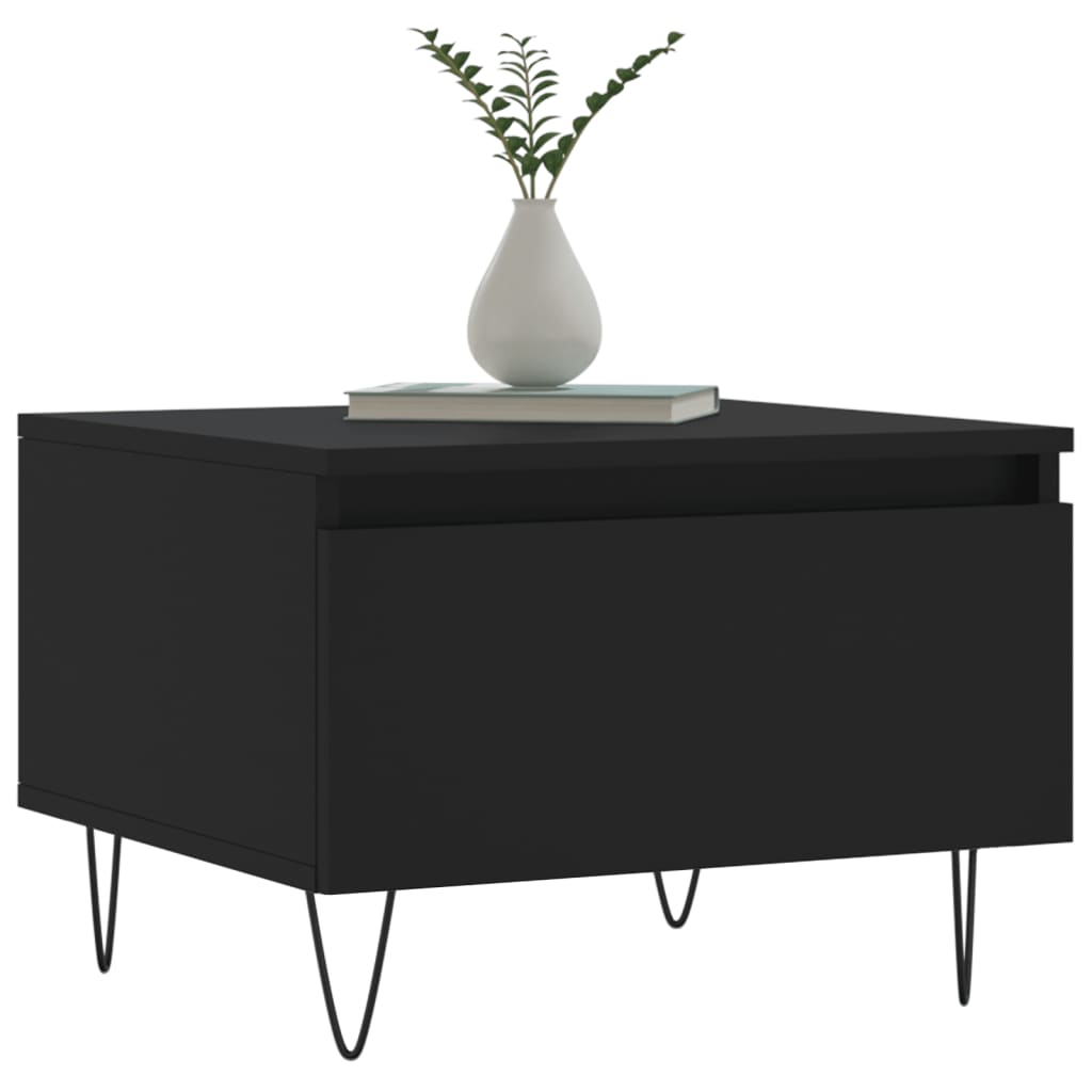 Stolići za kavu 2 kom crni 50 x 46 x 35 cm konstruirano drvo