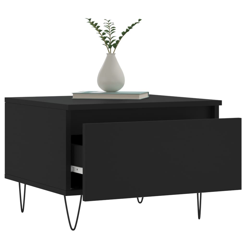 Stolići za kavu 2 kom crni 50 x 46 x 35 cm konstruirano drvo