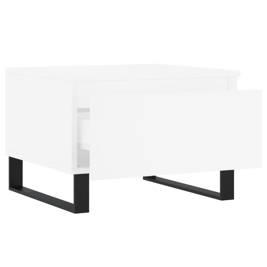 Stolići za kavu 2 kom bijeli 50 x 46 x 35 cm konstruirano drvo
