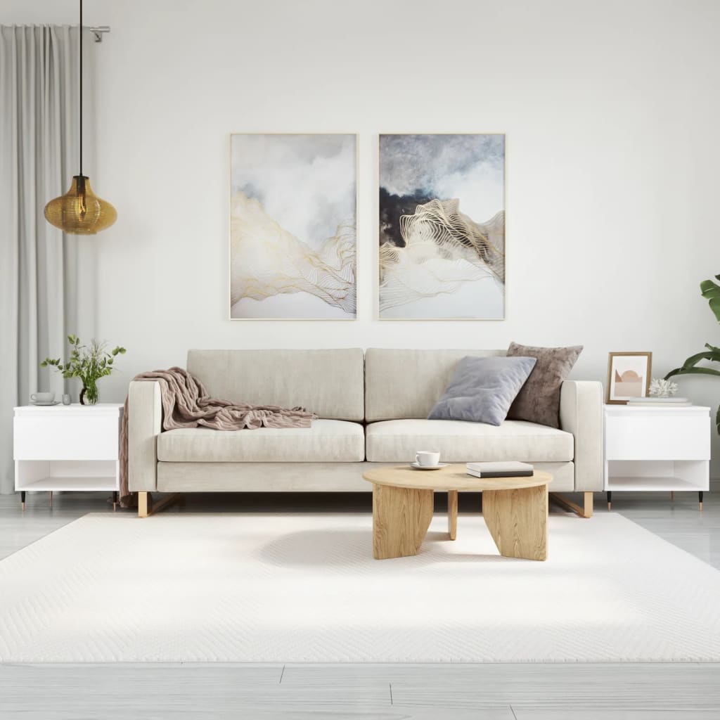 Stolići za kavu 2 kom bijeli 50x46x50 cm od konstruiranog drva