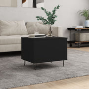 Stolić za kavu crni 60 x 44,5 x 45 cm od konstruiranog drva