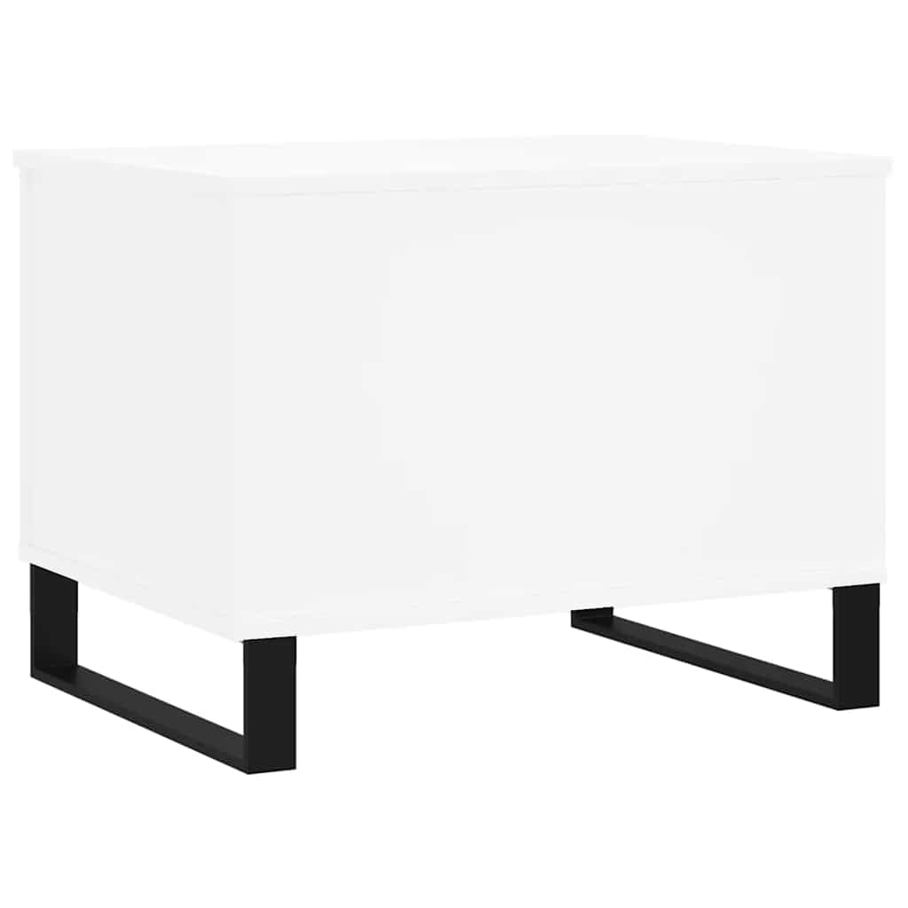 Stolić za kavu bijeli 60 x 44,5 x 45 cm od konstruiranog drva