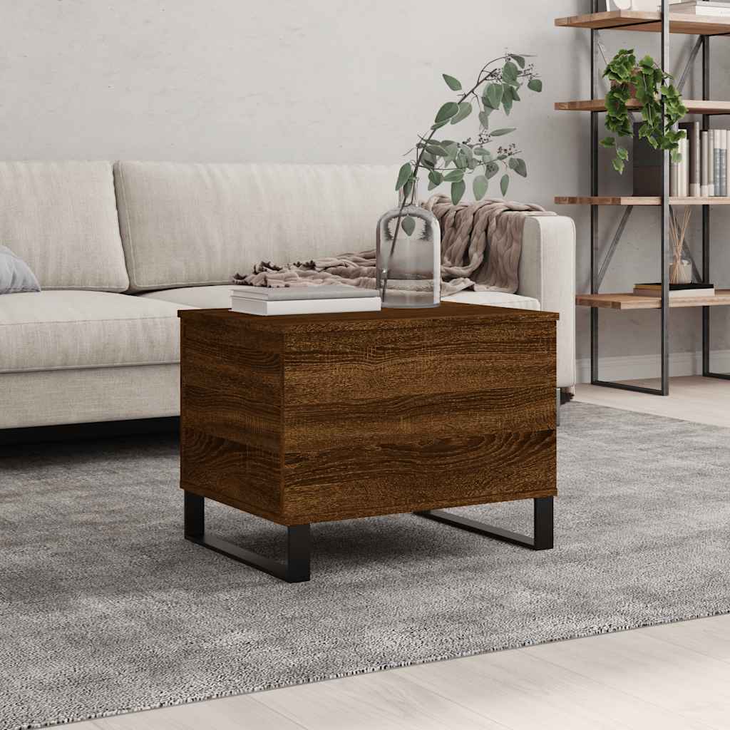 Stolić za kavu Smeđi hrasta 60 x 44,5 x 45 cm konstruirano drvo