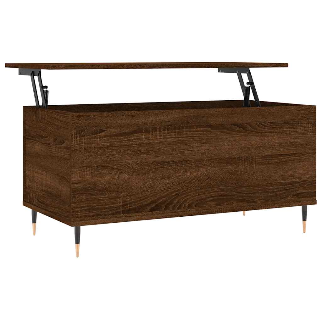 Stolić za kavu boja hrasta 90 x 44,5 x 45 cm konstruirano drvo