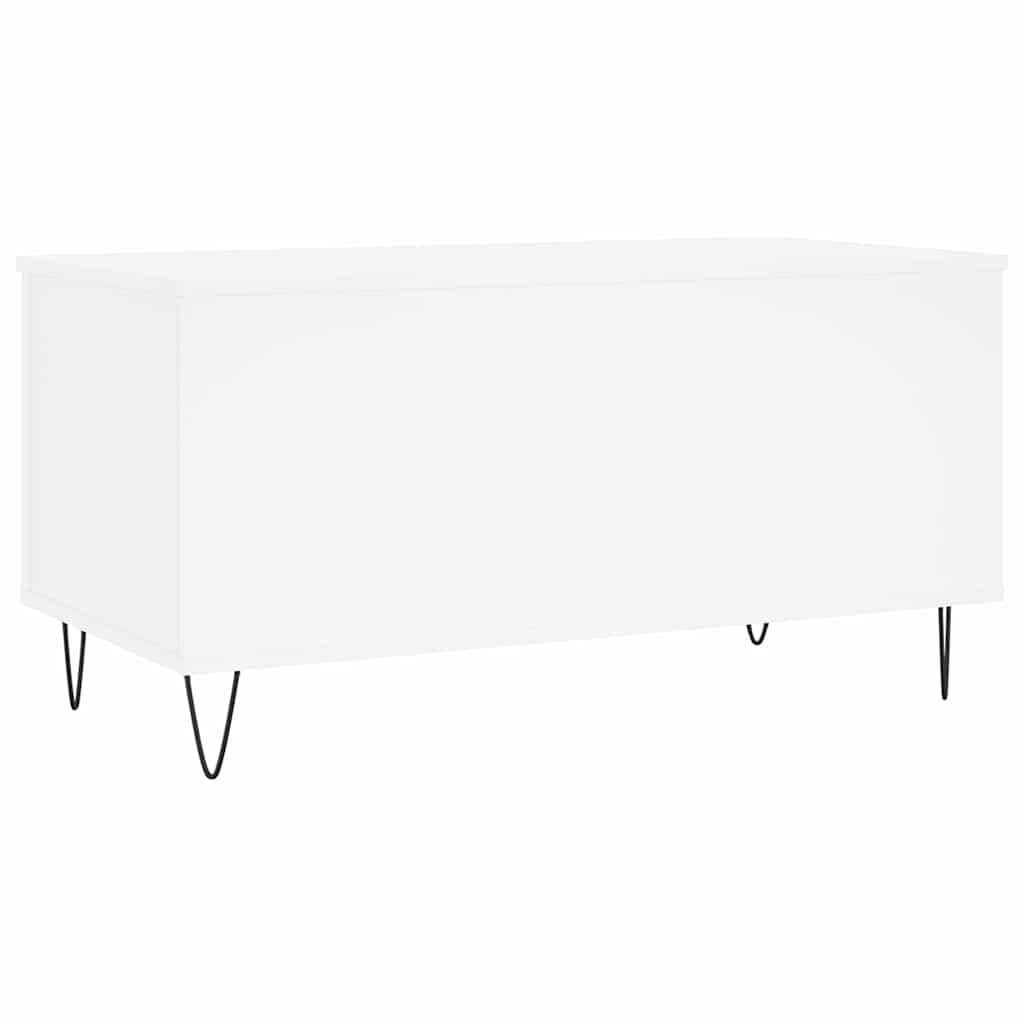 Stolić za kavu bijeli 90 x 44,5 x 45 cm od konstruiranog drva