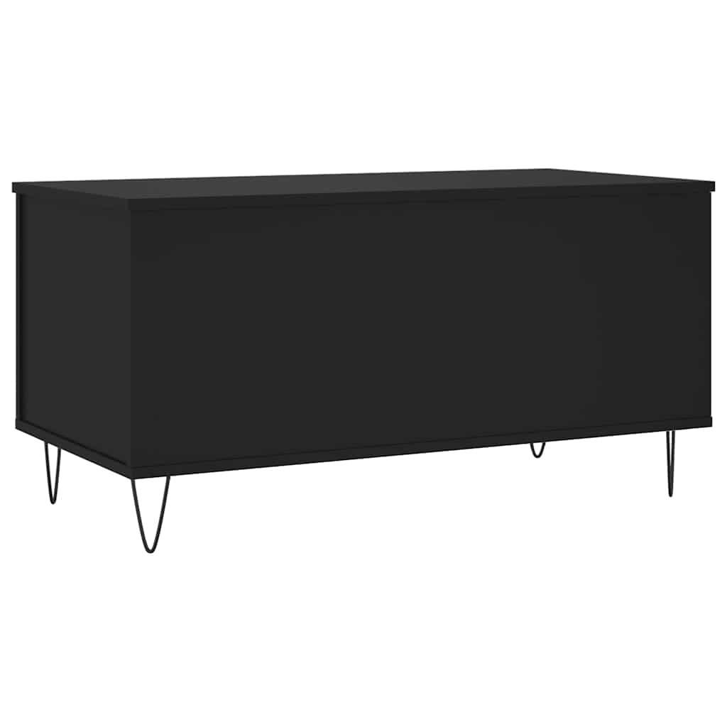 Stolić za kavu crni 90 x 44,5 x 45 cm od konstruiranog drva