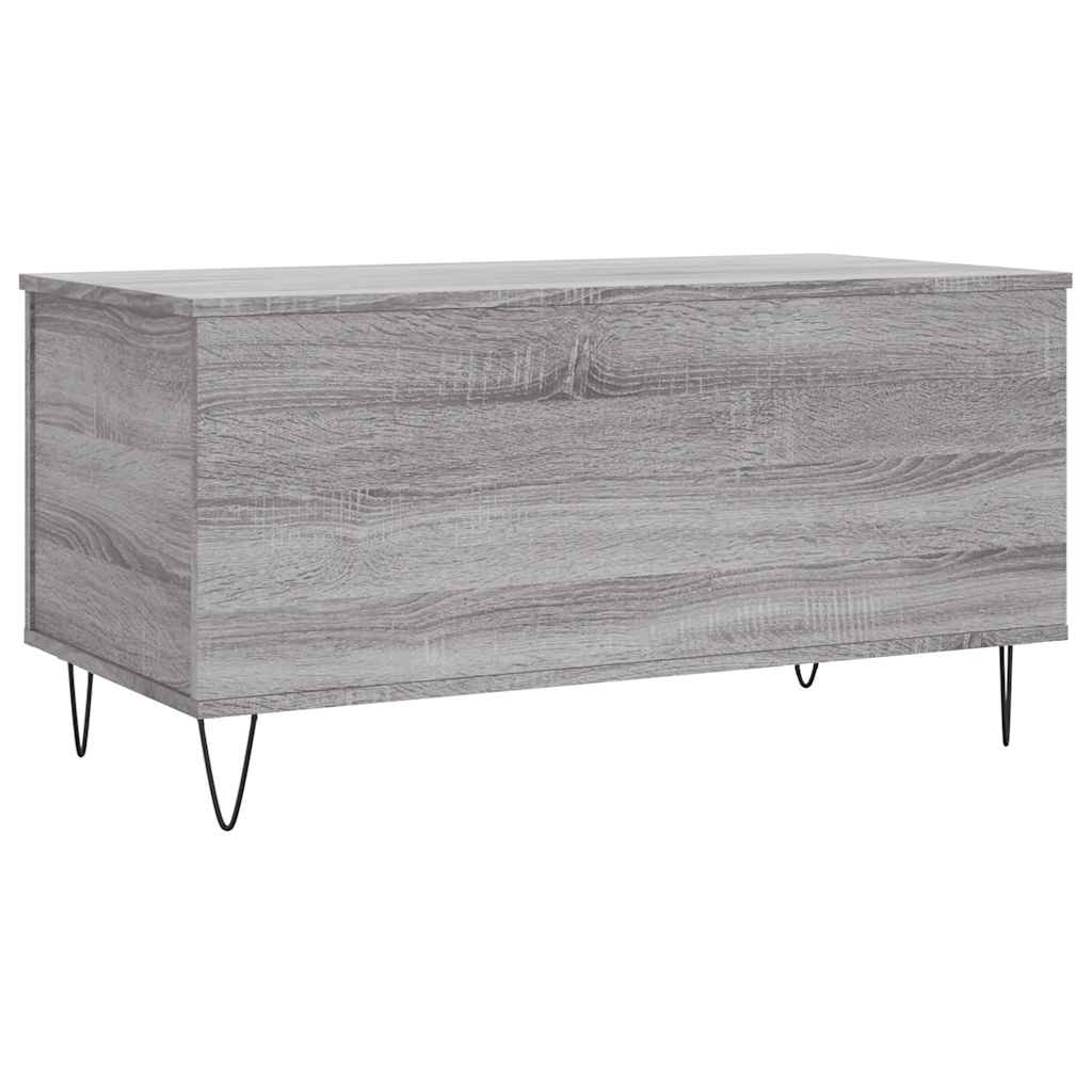 Stolić za kavu siva boja hrasta 90x44,5x45 cm konstruirano drvo