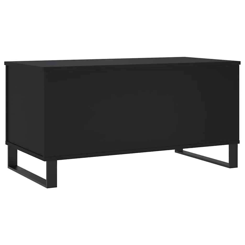 Stolić za kavu crni 90 x 44,5 x 45 cm od konstruiranog drva