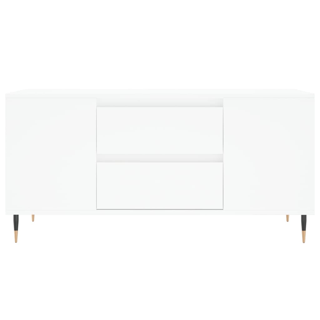 Stolić za kavu bijeli 102 x 44,5 x 50 cm od konstruiranog drva