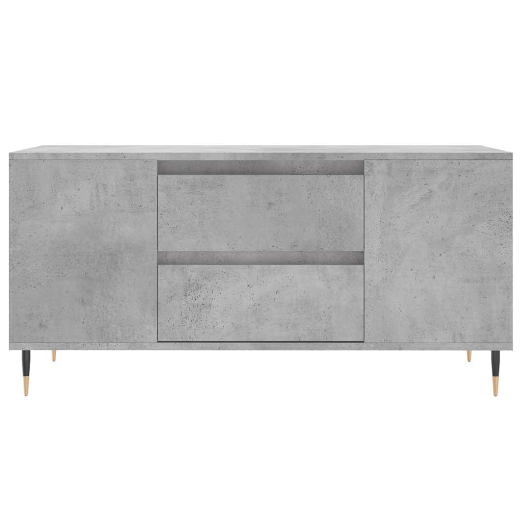 Stolić za kavu boja betona 102x44,5x50 cm od konstruiranog drva