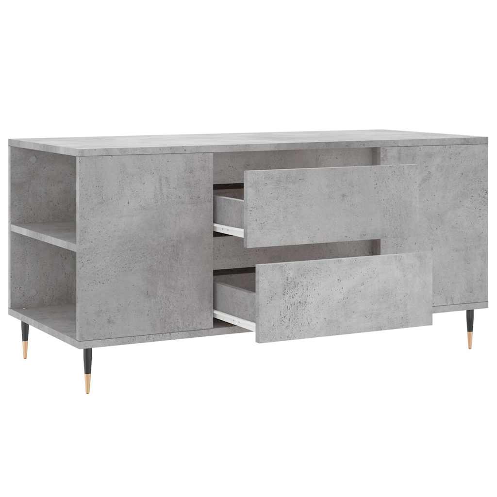 Stolić za kavu boja betona 102x44,5x50 cm od konstruiranog drva