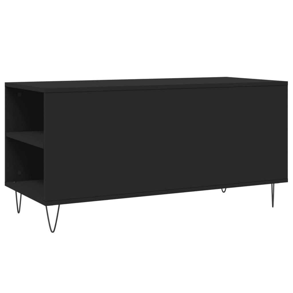 Stolić za kavu crni 102 x 44,5 x 50 cm od konstruiranog drva