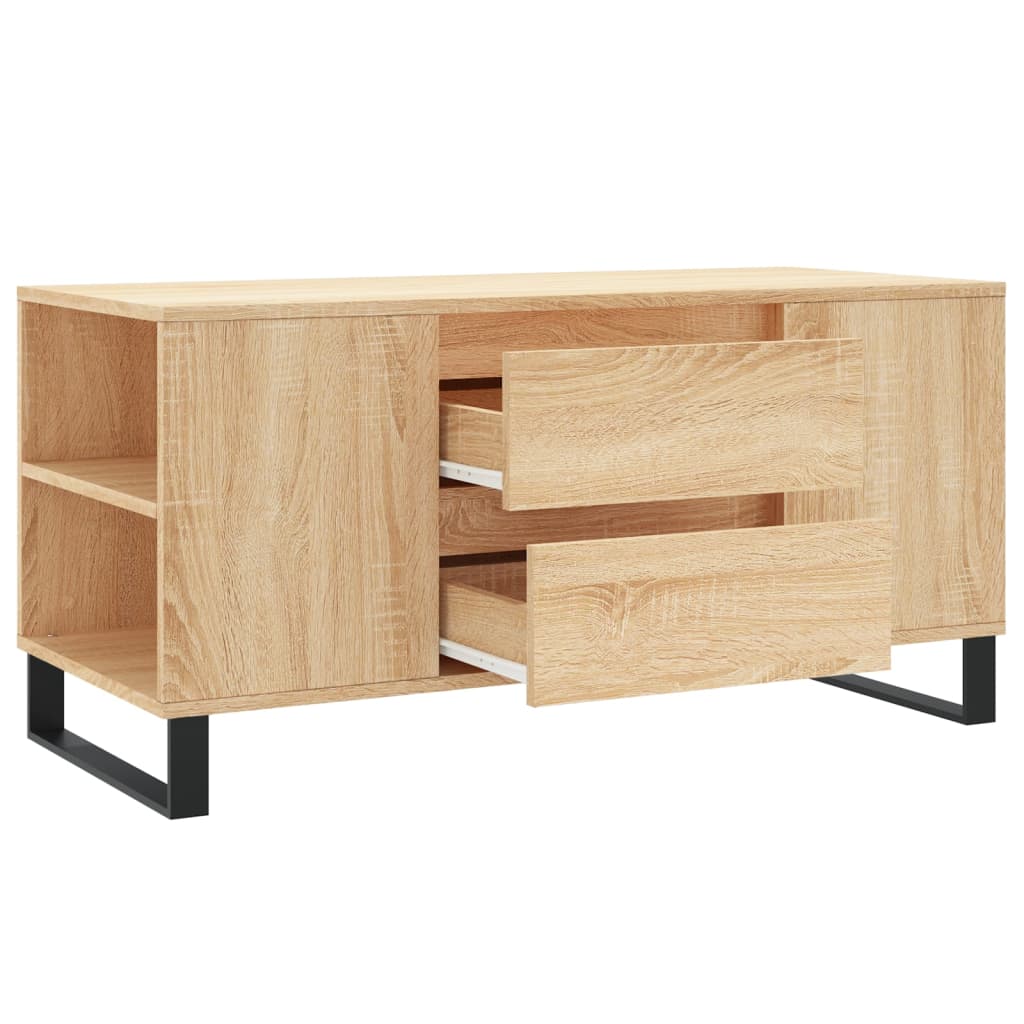 Stolić za kavu boja hrasta 102x44,5x50 cm od konstruiranog drva