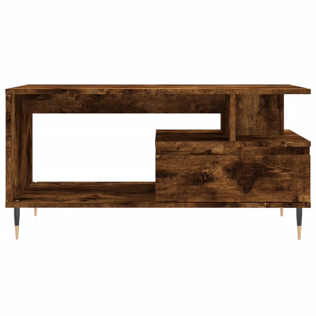 Stolić za kavu boja hrasta 90x49x45 cm konstruirano drvo
