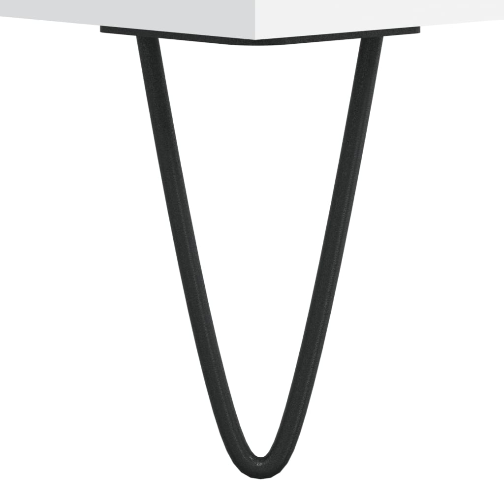 Stolić za kavu bijeli 90 x 49 x 45 cm od konstruiranog drva