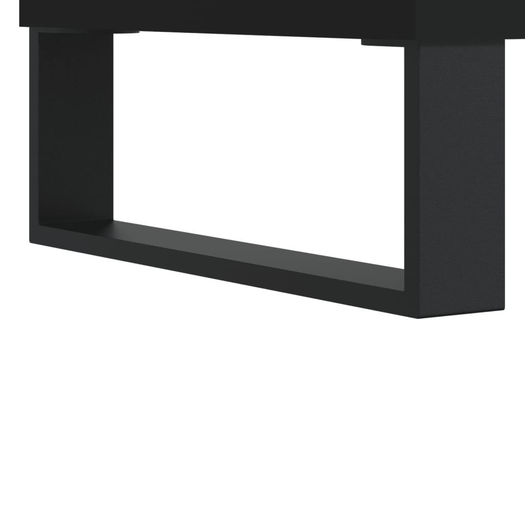 Stolić za kavu crni 90 x 49 x 45 cm od konstruiranog drva
