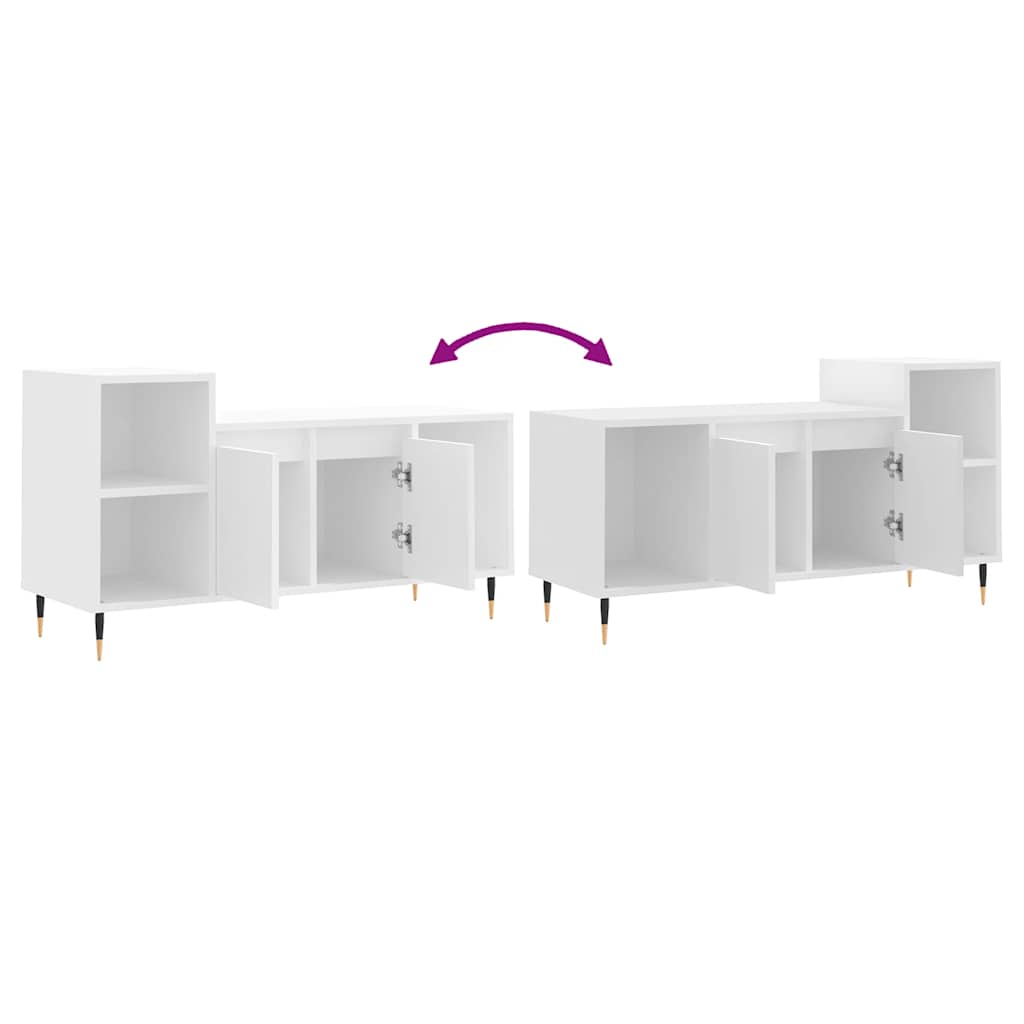 TV ormarić bijeli 100 x 35 x 55 cm od konstruiranog drva