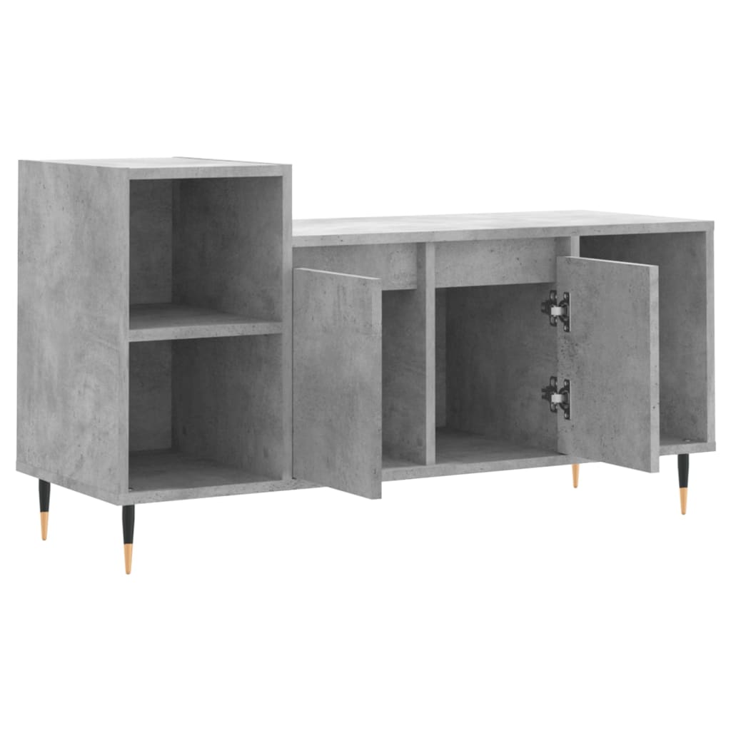 TV ormarić boja betona 100x35x55 cm od konstruiranog drva