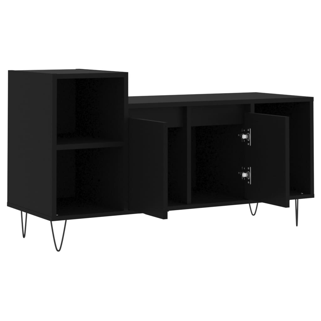 TV ormarić crni 100 x 35 x 55 cm od konstruiranog drva