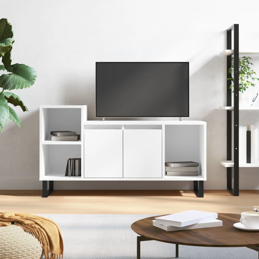 TV ormarić bijeli 100 x 35 x 55 cm od konstruiranog drva