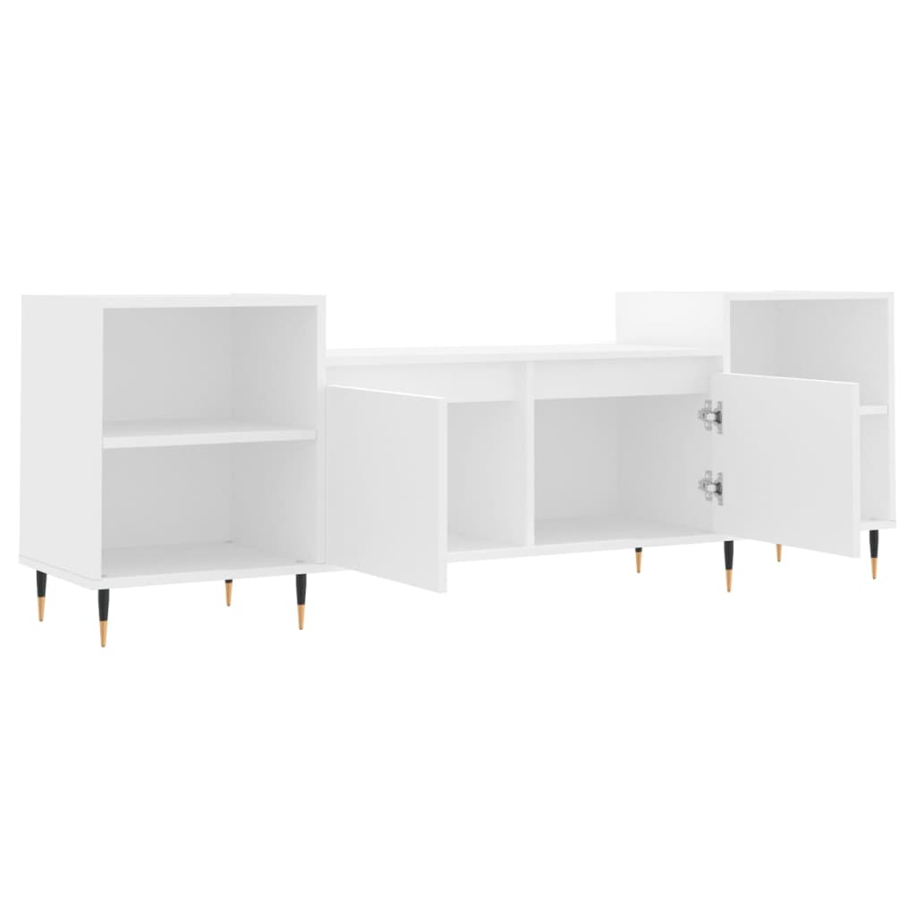 TV ormarić bijeli 160 x 35 x 55 cm od konstruiranog drva